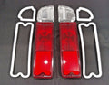 Tail Light and Reverse Light Lenses with Gaskets for 1967–1972 Chevy GMC
