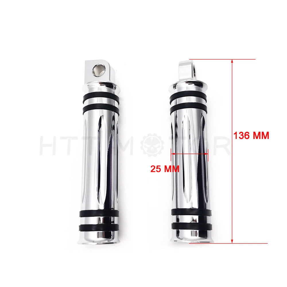 CNC Anti-skid Aluminum Footrests Foot Pegs for Harley Davidson