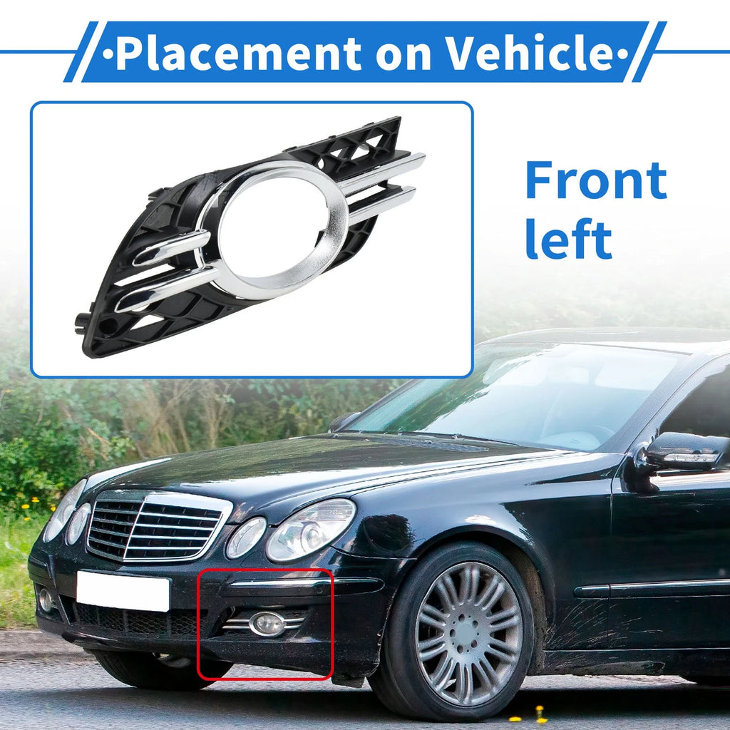 Front Left Fog Light Cover No. 2118850922 for Mercedes-Benz E320 (1996–1999)