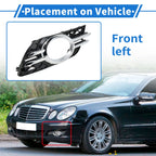 Front Left Fog Light Cover No. 2118850922 for Mercedes-Benz E320 (1996–1999)