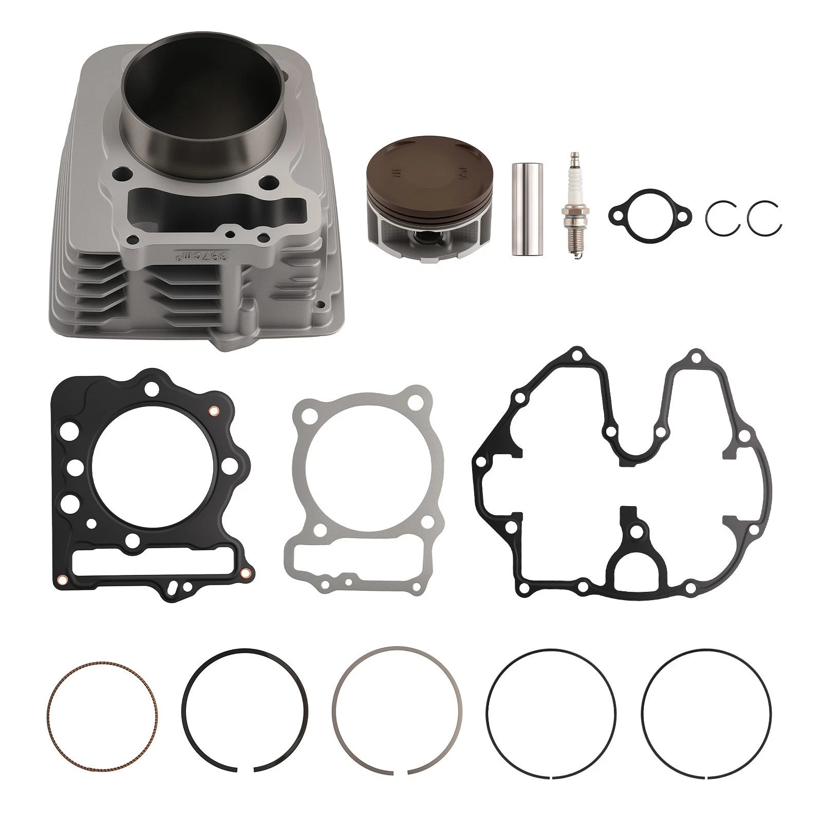 Cylinder Piston Gasket Top End Kit Set for Honda Sportrax TRX400EX 1999-2008