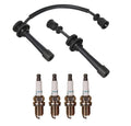 Denso 7mm Wire Set & 4 Iridium Spark Plugs for Kia 2.0L L4