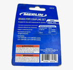 2X Brass Pipe Coupling Set 1/4'' - 3/8'' for Merlin 63579 (300 psi)