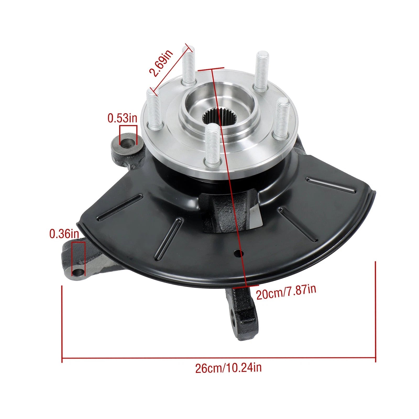 Front Right Wheel Bearing Hub for Ford Escape (2001â2004)