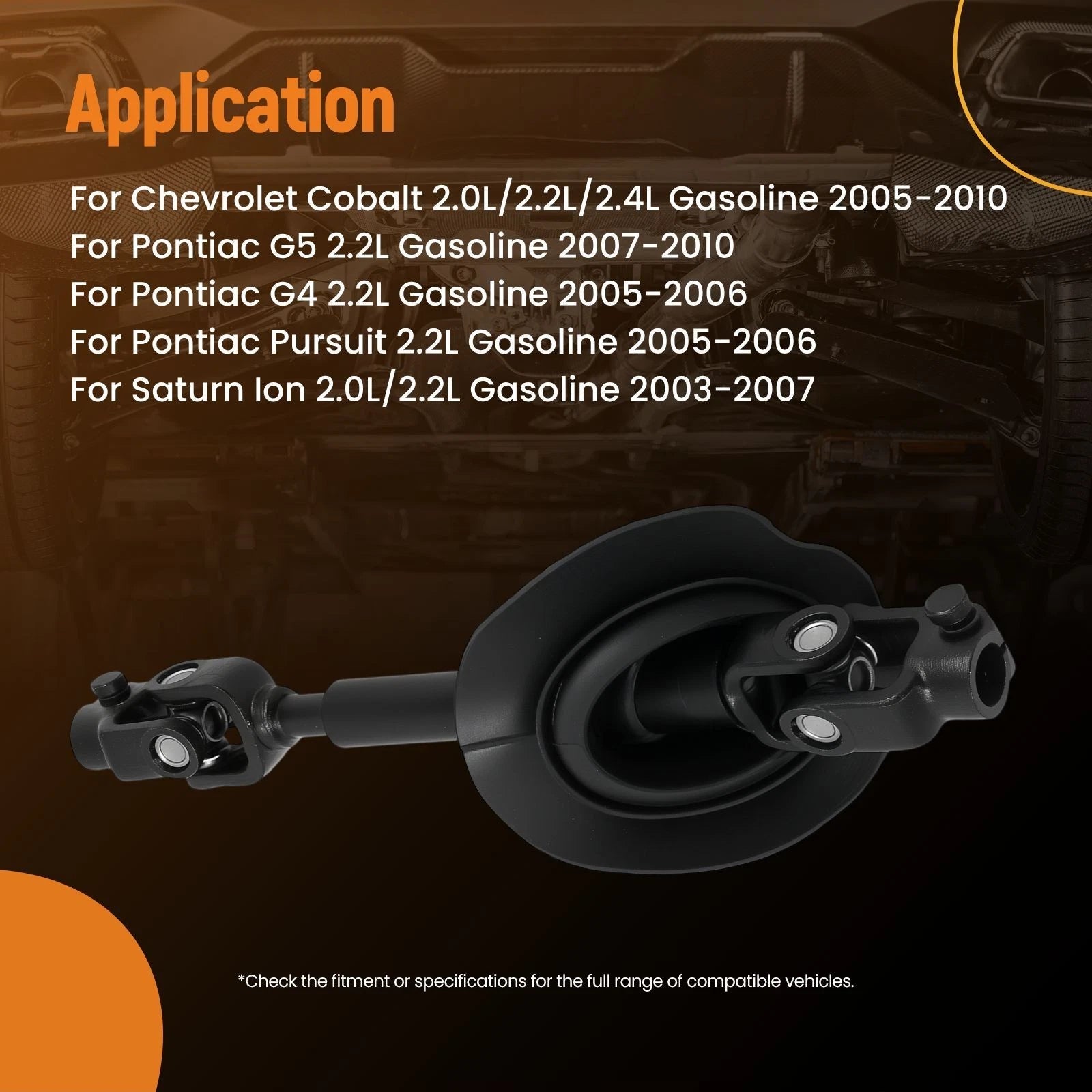 Lower Intermediate Steering Shaft for Chevrolet Cobalt G5 Ion (2003-2010)