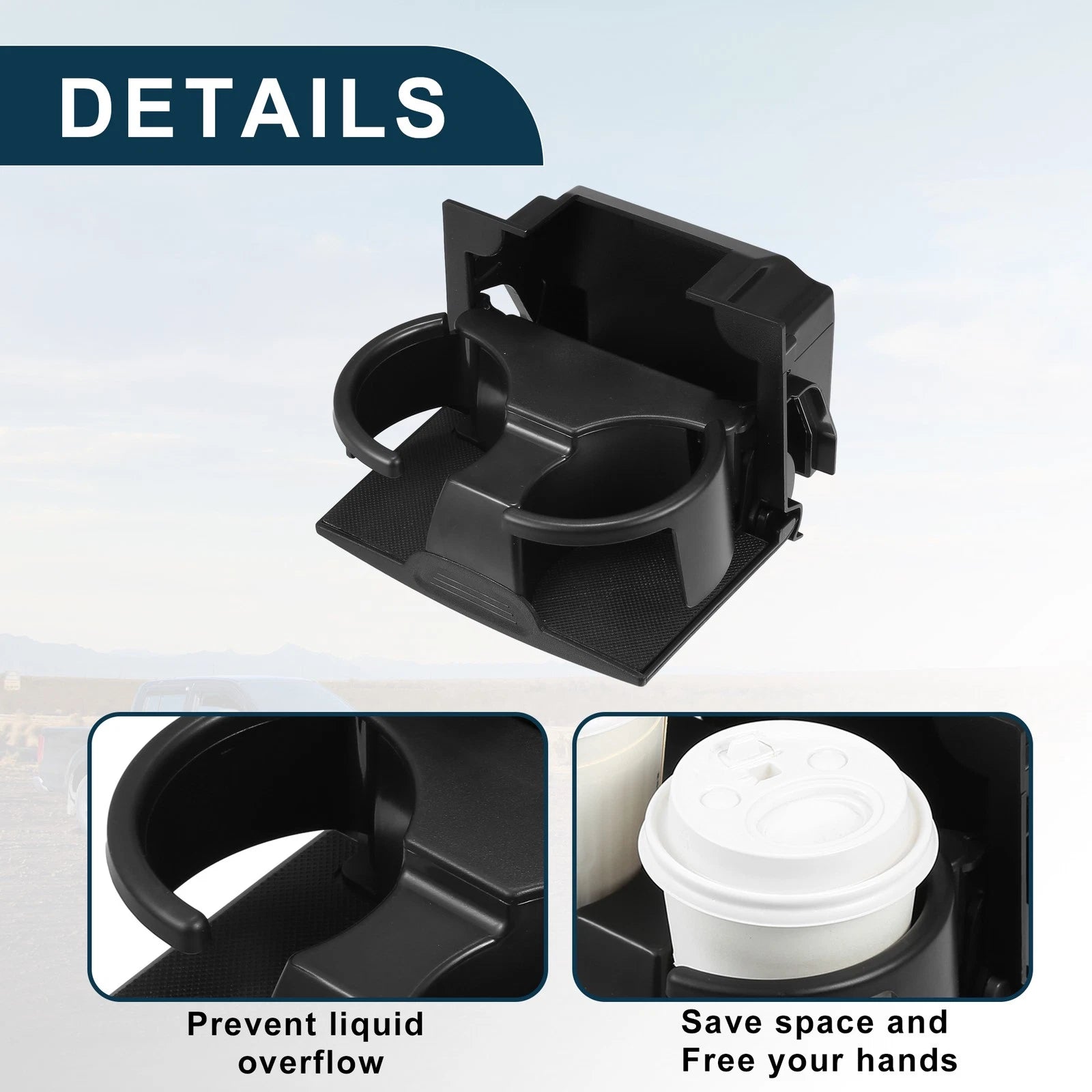 Cup Holder for Nissan Frontier (2005–2023) No. 96965-ZP00C Black