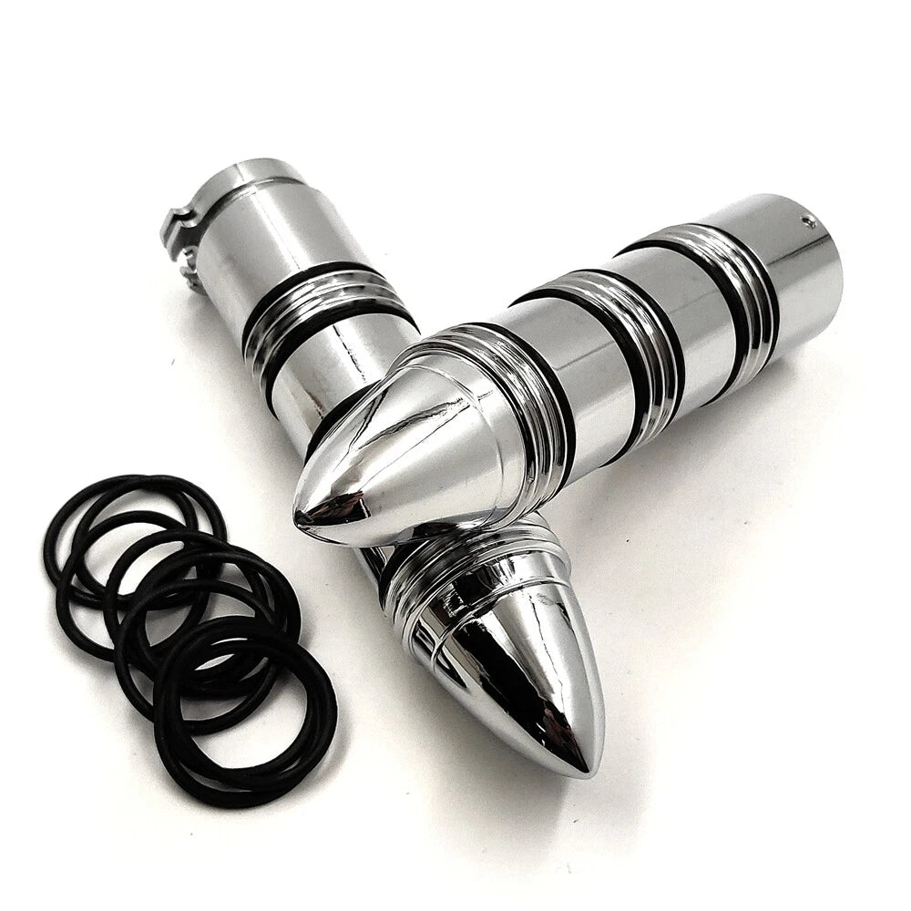O Ring Chrome Hand Grip for Harley Dyna Low Rider / Honda Shadow 600 VLX (1991–2023)