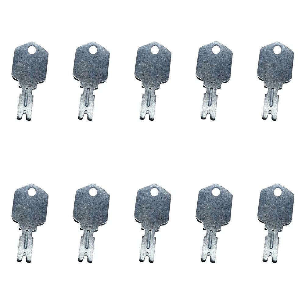 10x Ignition Keys for Clark Crown Gradall Gehl Hyster Komatsu Yale (N/A)