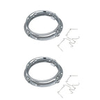 2X 7" Round LED Headlight Mounting Ring Bracket for Harley Touring (1994–2013)