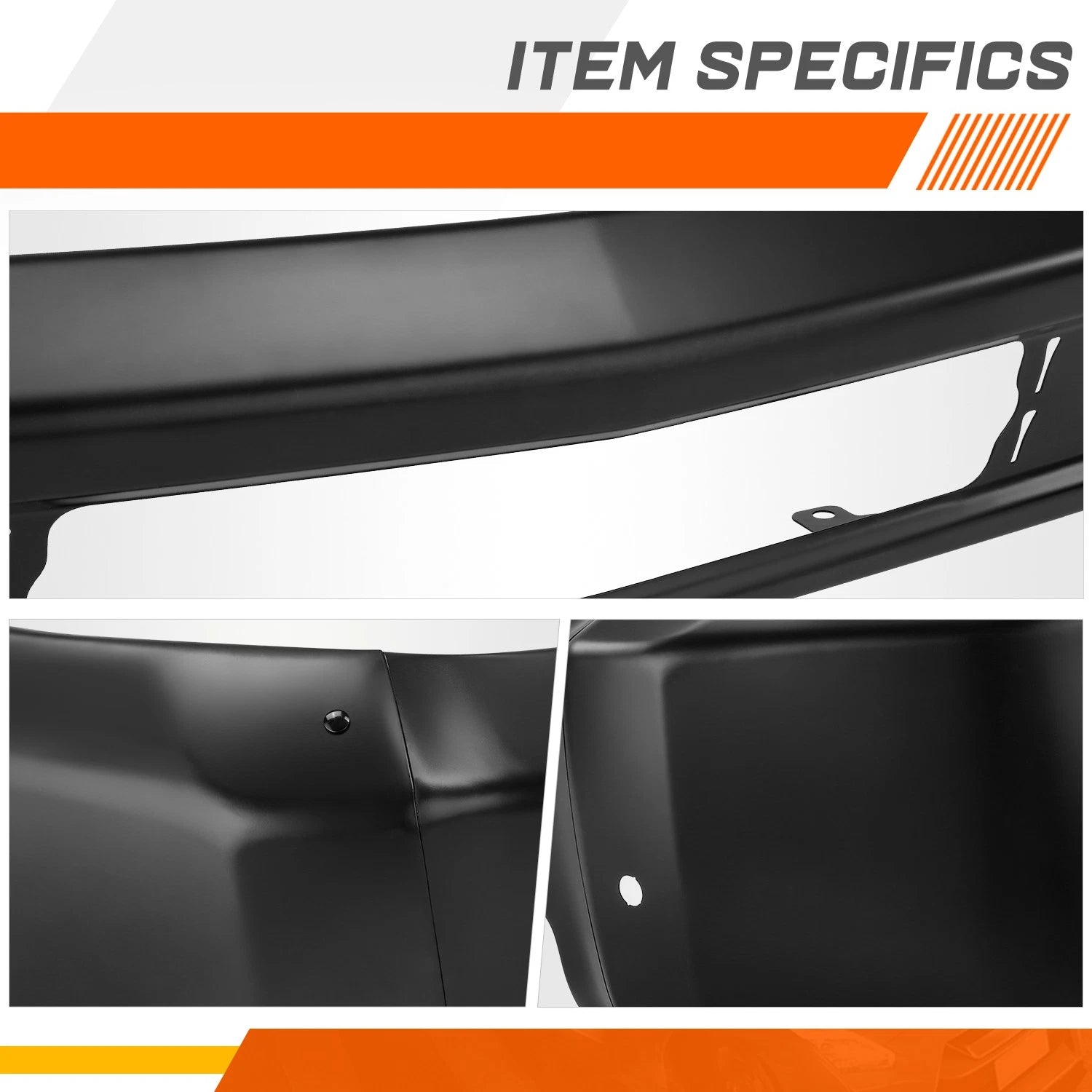Front Bumper Face Bar for Chevy Silverado 2500 3500 HD (2015–2019) w/Park Sensor Holes
