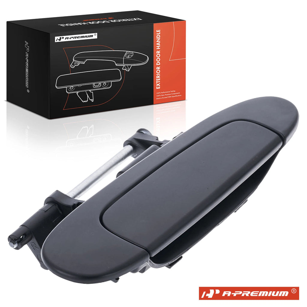 Exterior Door Handle Rear Right Black for Toyota Echo (2003-2005)