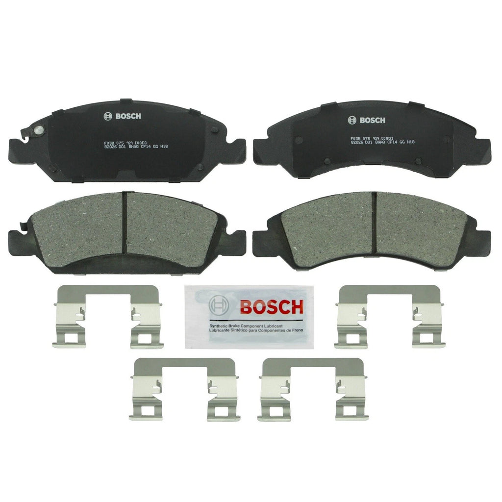 Front Brake Kit 330mm Disc Rotors & Bosch Pads for Cadillac Chevy GMC