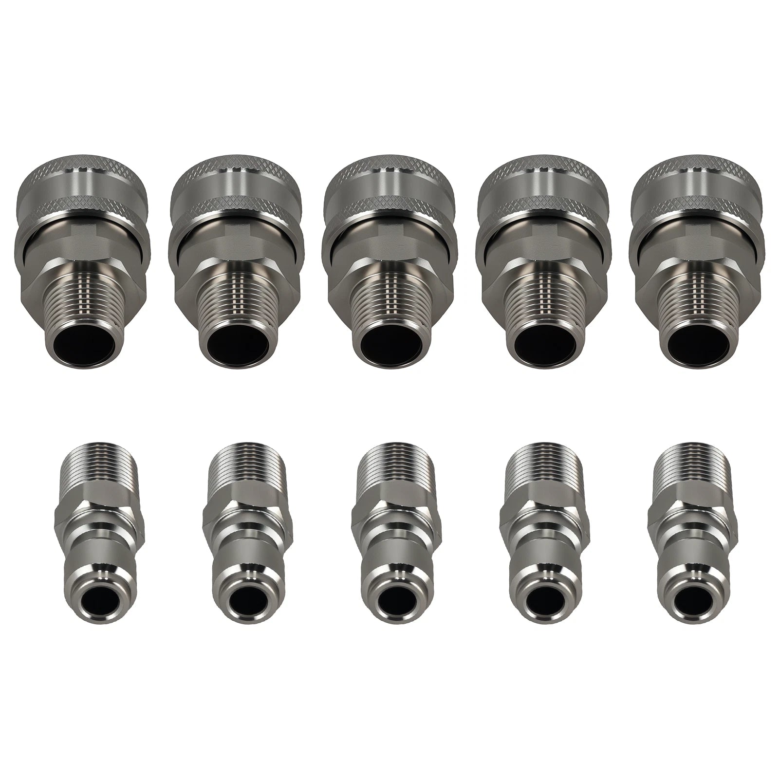 Pressure Washer Quick Connect Adapter Set for NPT Stainless Steel (10–3/8)