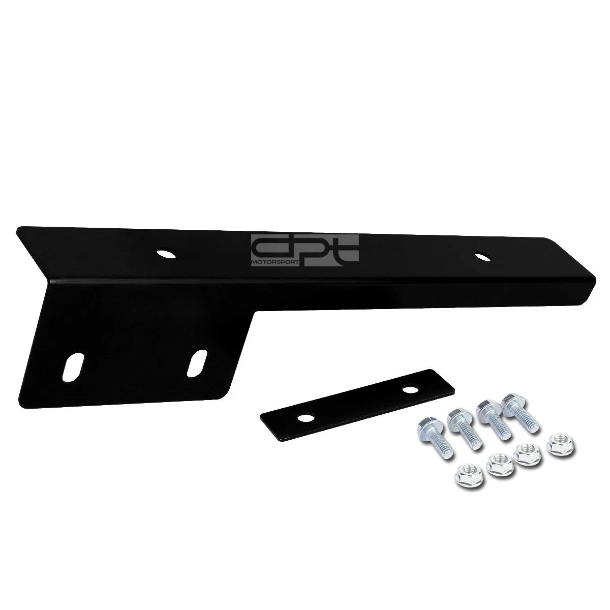 Universal Front Bumper License Plate Mount Bracket Relocator Holder Black