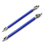 Blue Front Bumper Strut Stabilizer Tie Splitter Bars for Lexus IS (2006-2014)