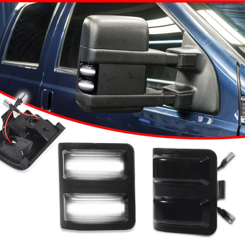 2X LED Side Mirror Marker Signal Lights for Ford F250 F350 F450 F550