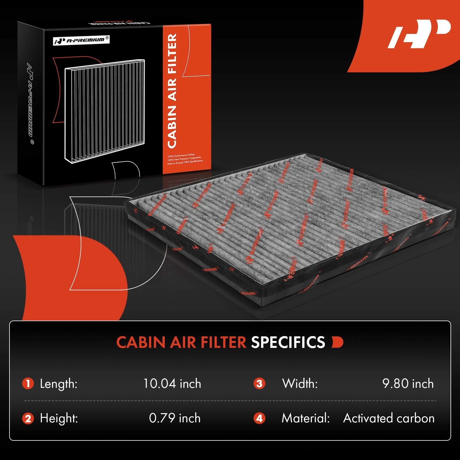 Activated Carbon Cabin Air Filter for Chevy Camaro (2010â2015)