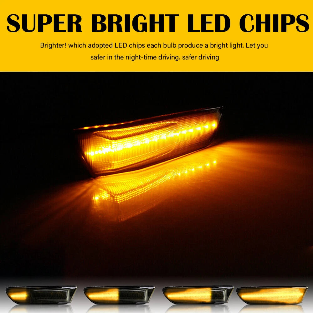 Smoke Lens LED Strip Side Marker Lights for Infiniti G35 Coupe (2003–2007)