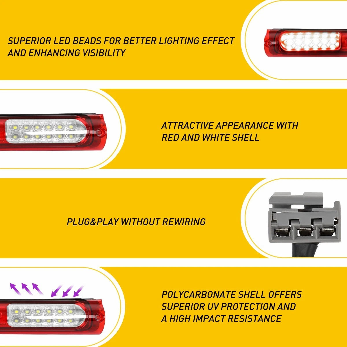 Third Brake Light for Ford F-150 F250 (1997â2004)