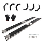 Nerf Bars Running Boards for Nissan Frontier Crew Cab (2005–2024) Black Silver
