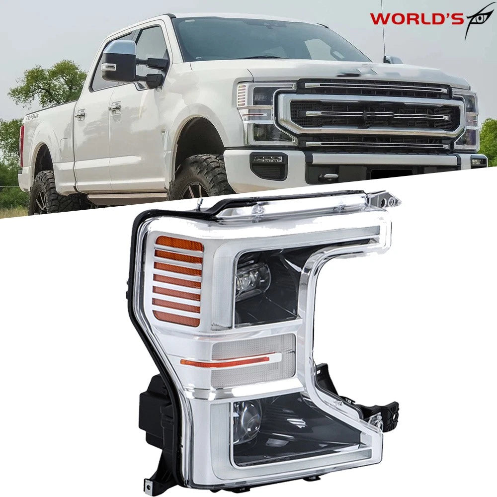 LED Headlight for Ford F250 SuperDuty (2020–2022) Chrome Right
