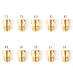10Pcs 5MM Carburettor Main Jet Nozzle Set M5 for 75-98