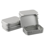 6x Metal Box Container for Cosmetics (Lip Gloss, Herbs)