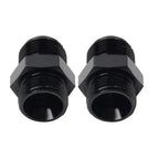 Black Aluminum AN10 Flare to 6AN ORB Male Fitting Adapter w/ O-Rings