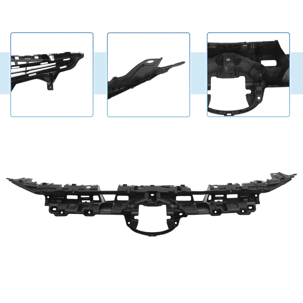 Front Hood Bumper Grille for Toyota RAV4 (2019–2023) Black Silver Tone