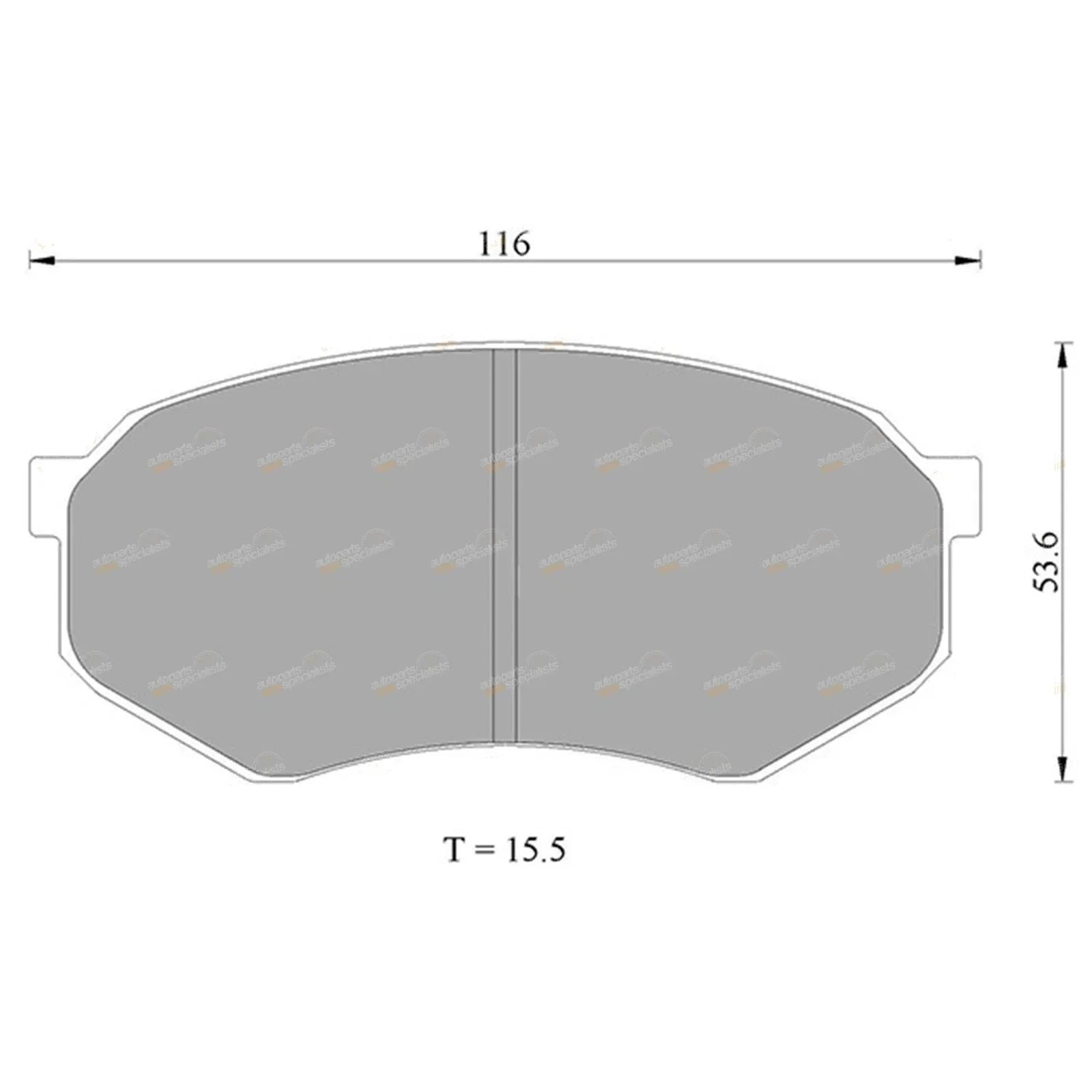 Front Disc Brake Pad Set for Mazda 929 HC HD HE 3.0L 2.0L (1987-1998)