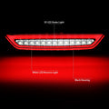 Lower LED Bar 3rd Tail Brake Light for Ford Mustang (2015–2018)