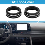 2X AC Climate Heater Switch Knob Cover Ring for Hyundai Elantra (2021–2024)