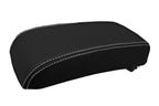 Leather Console Lid Armrest Cover for Dodge Journey (2009–2010) White Stitch