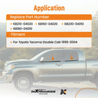 4X Window Moulding Trim Weatherstrip Kit for Toyota Tacoma Double Cab (1995–2015)