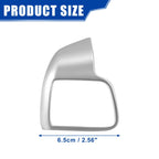 2X Interior Steering Wheel Cover for Toyota Highlander (2015–2019) Silver Tone