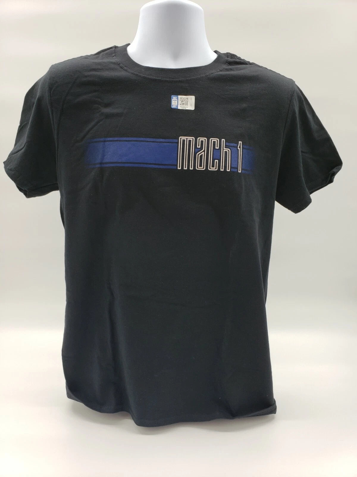 Ford Mustang Mach 1 Licensed T-Shirt Black Blue Stripe for Ford (2003–2004)
