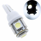 2X Xenon White 360° 5SMD LED Bulbs for License Plate Lights