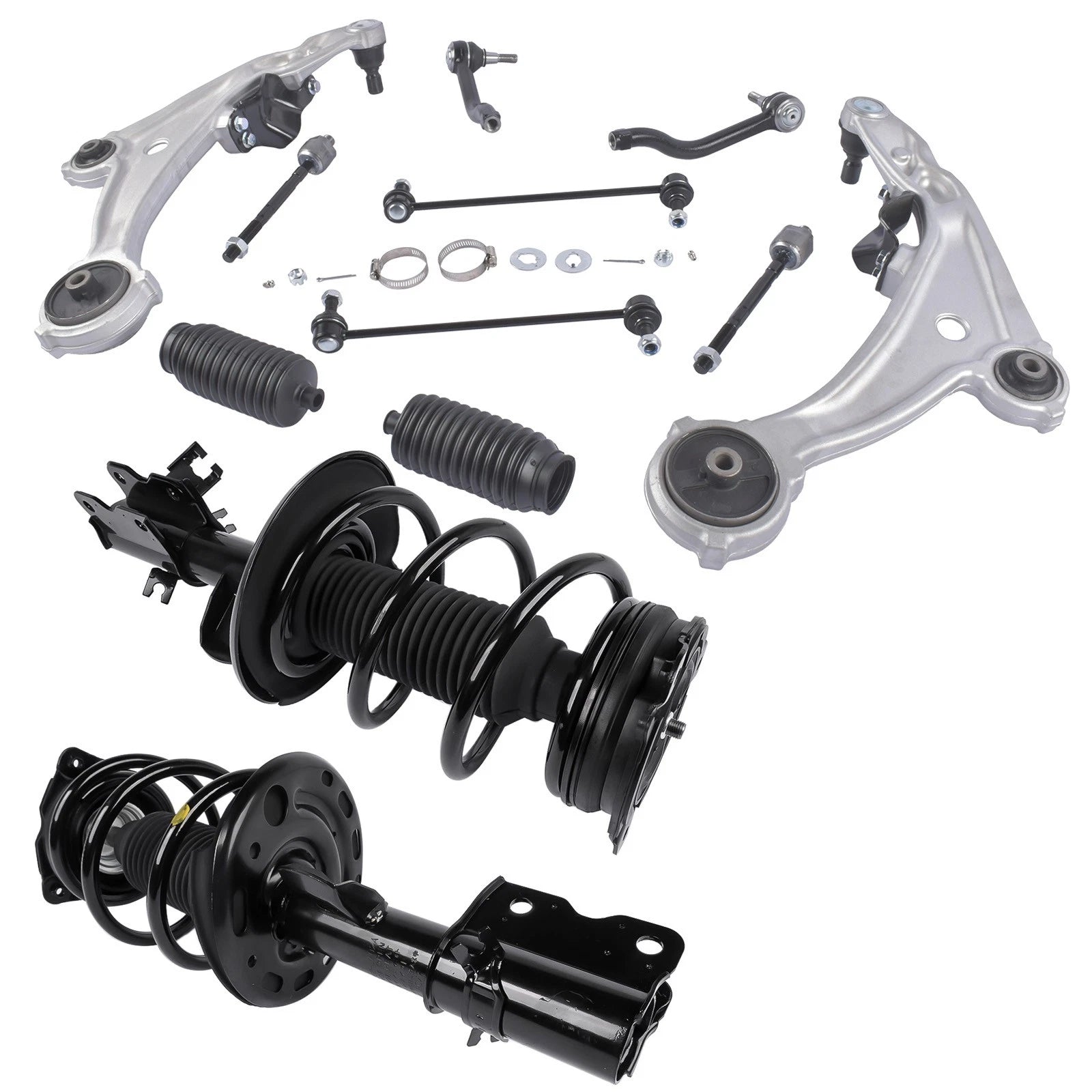 Set of 12 Front Struts with Spring & Control Arms for Nissan Altima (2007–2013)