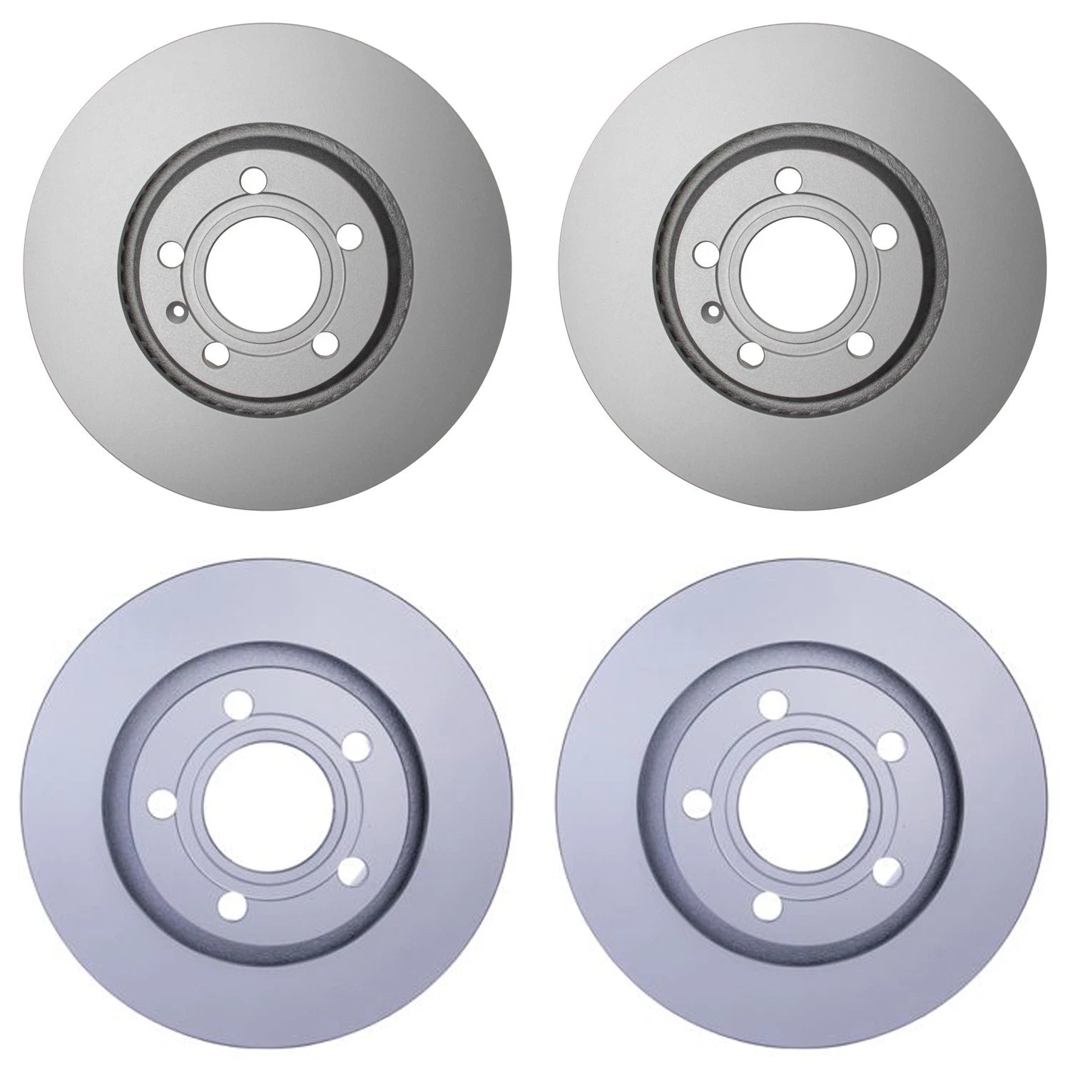Hella Brake Rotors Kit 312mm Front 269mm Rear for Audi A8 Quattro (2000)