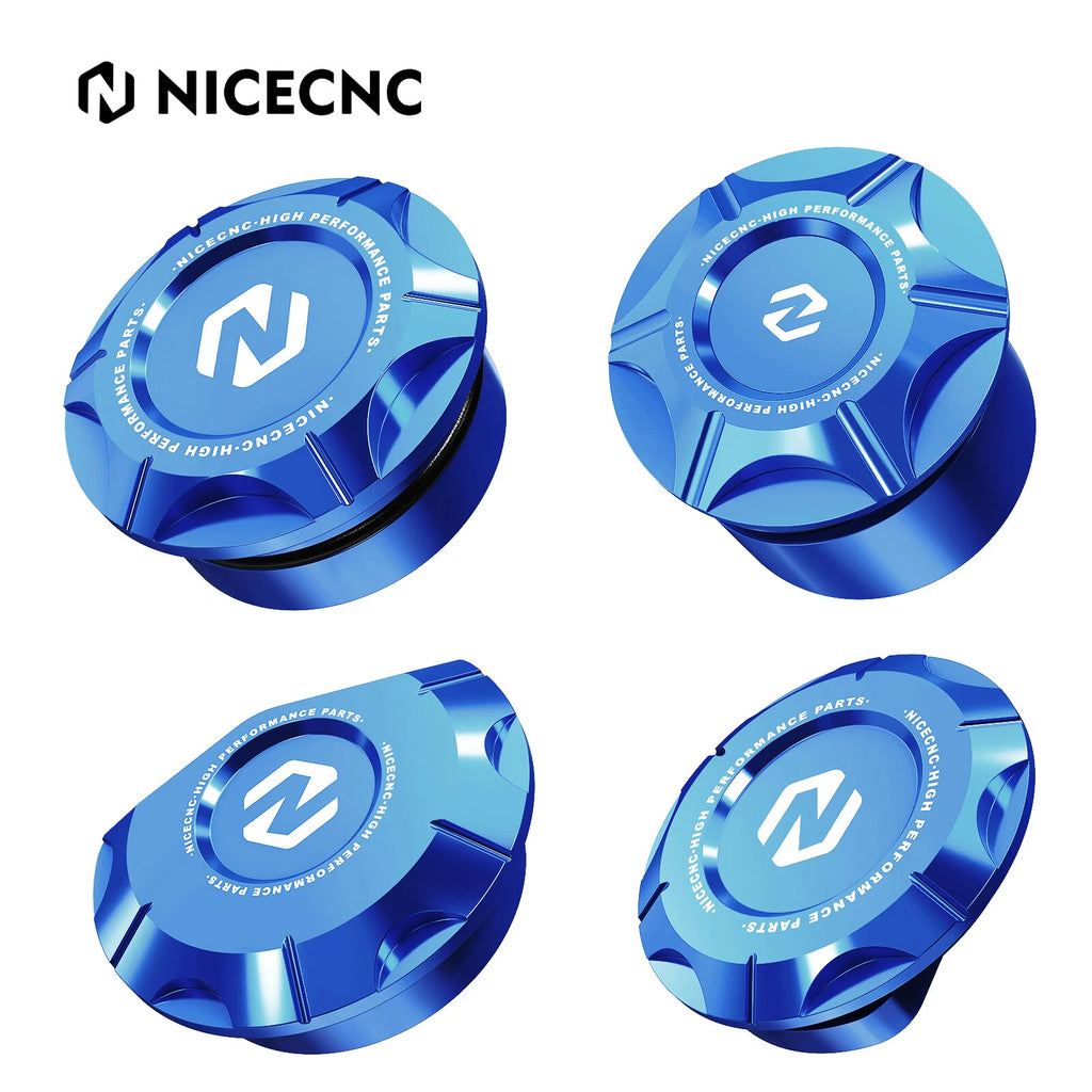 Set of 4 Frame Hole Plugs for Yamaha YZ250 (2016–2023) - Blue