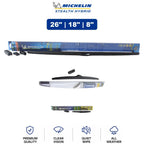 Set of 3 Wiper Blades for Lexus (2011–2017) - 26"/18"/8"