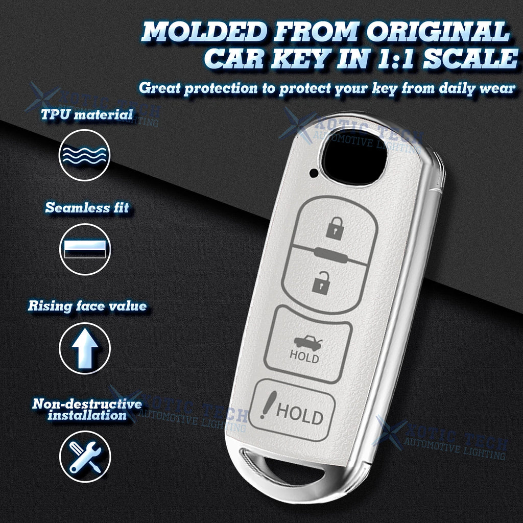 Shockproof Smart Entry Key Fob Cover for Mazda 3 6 (2014-2016)