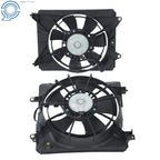Set of 2 AC Condenser Radiator Cooling Fans for Honda Civic Acura (2012–2017)