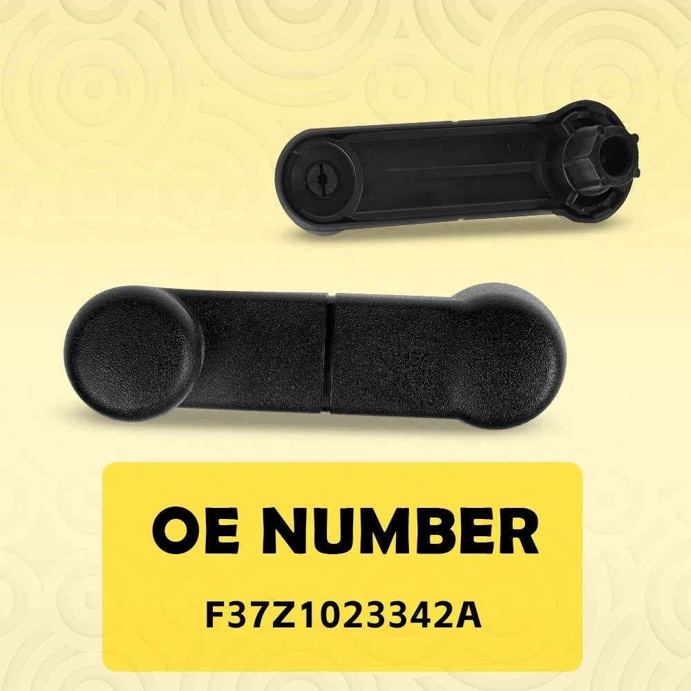 2 Inside Manual Window Crank Handles Black for Ford Ranger F150 (1993–2011)