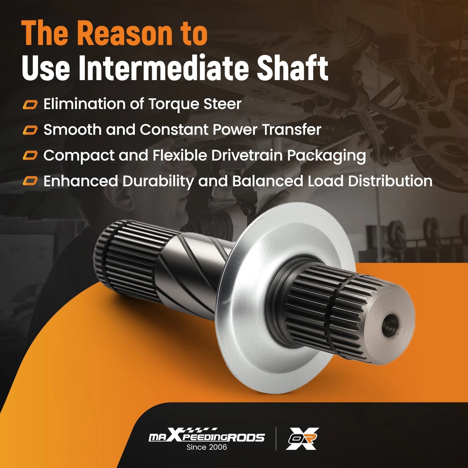 CV Intermediate Shaft for Ram 1500 (2012-2020) 4WD Front Left Driver