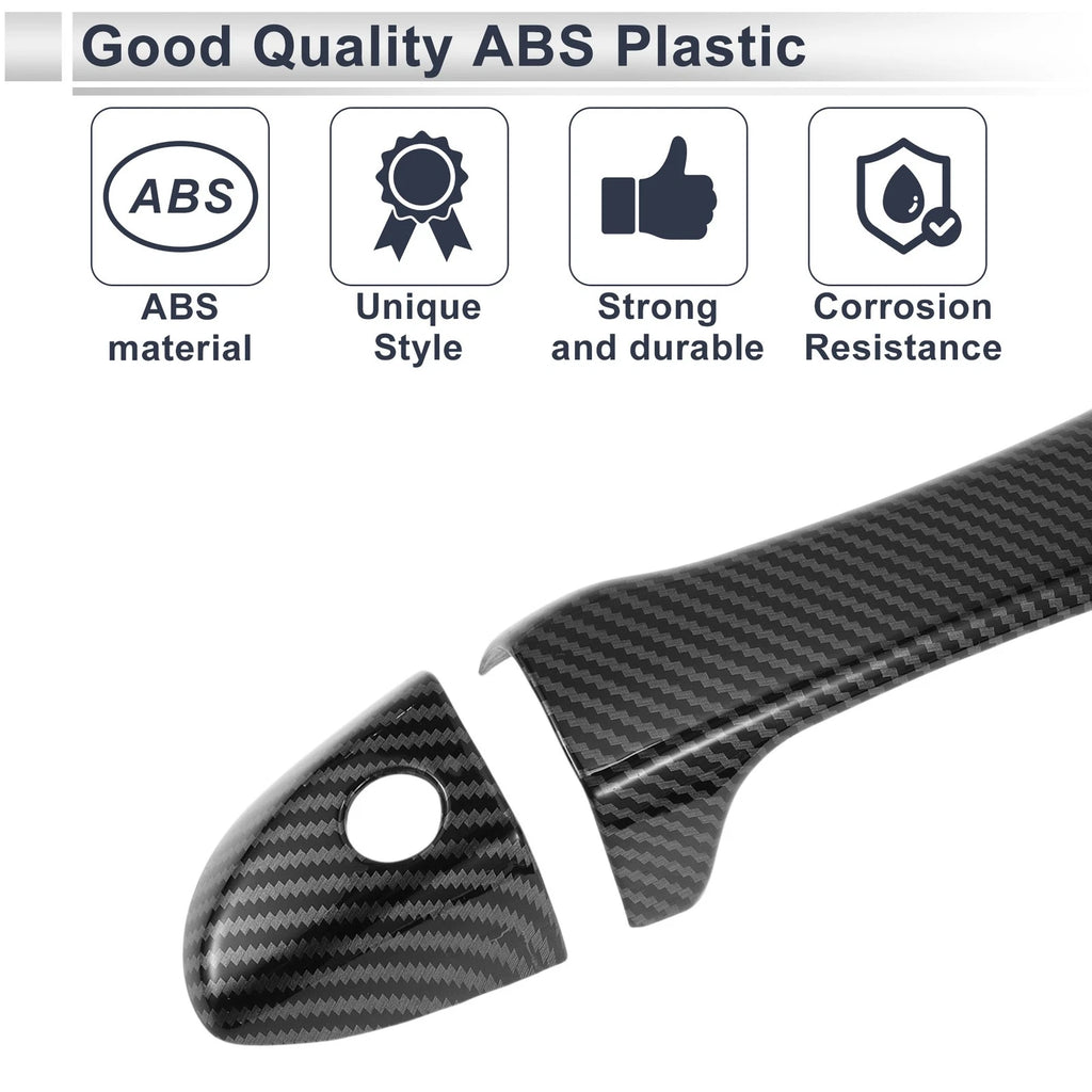 Door Handle Cover Trim for Toyota Corolla (Carbon Fiber Black)