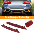 Pair Rear Bumper Reflector Strip Cover Left Right Side for BMW