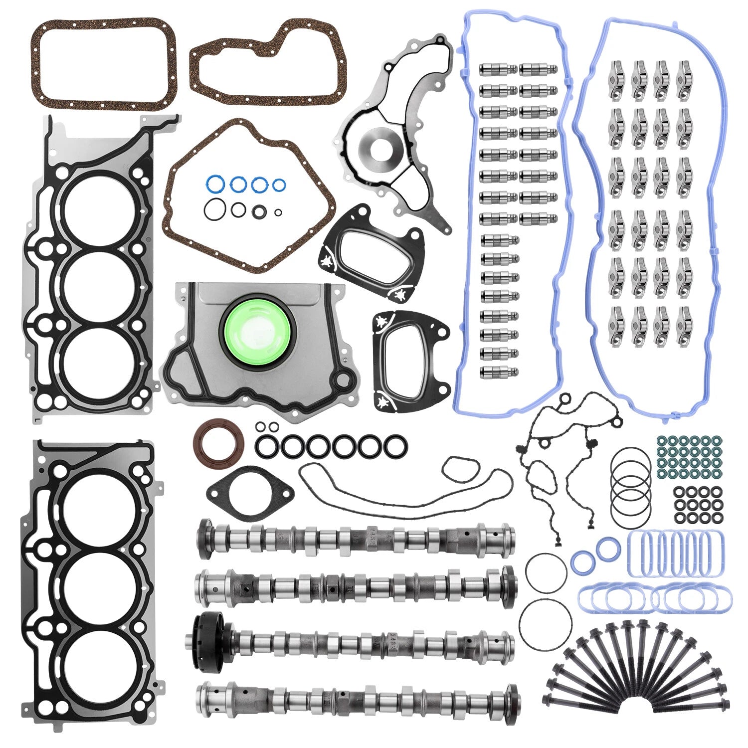 Engine Camshafts Rockers Lifters Timing Chain for Ram 1500 3.6L V6 (2013–2016)
