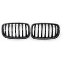 Carbon Style Grille for BMW X5 X6 E70 E71 (2008–2013) Gloss Black