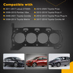 1.8L Engine Head Gasket HS26515PT for Toyota Corolla Matrix Prius Lexus CT200h (2009–2015)
